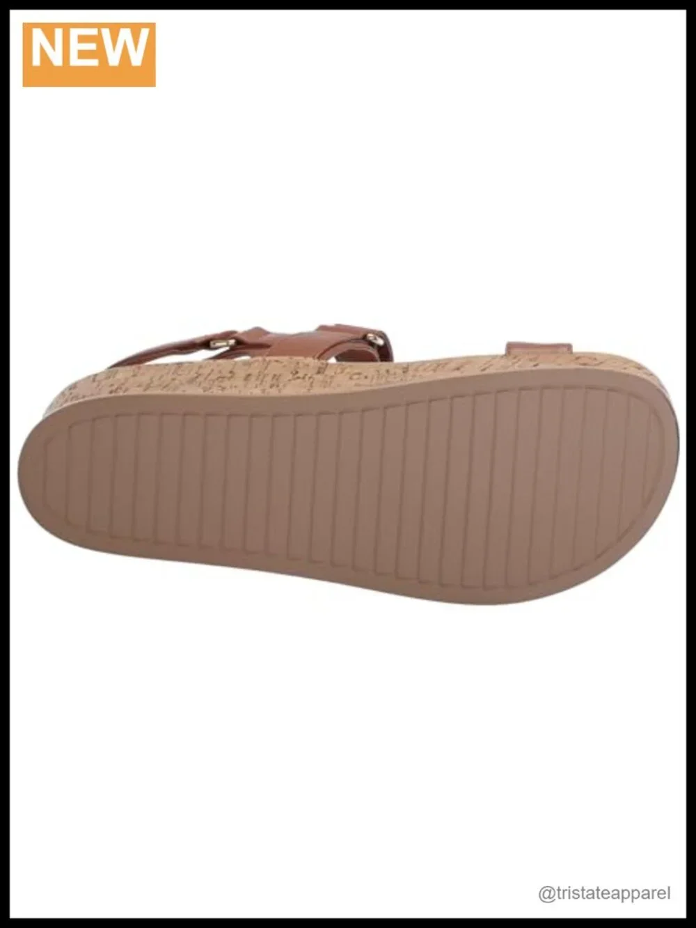 Anne Klein Violette Wedge Sandals Faux Leather Slingback